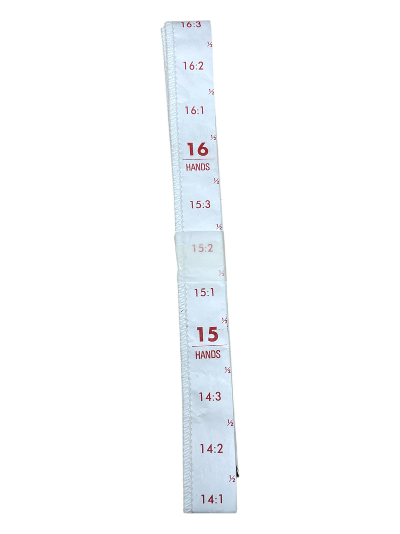 Height/Weight Tape - White/Red - 19 Hands - USED