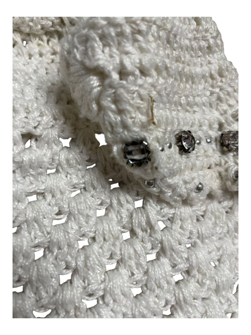 Equine Couture Bonnet - White/Bling - F/S - USED