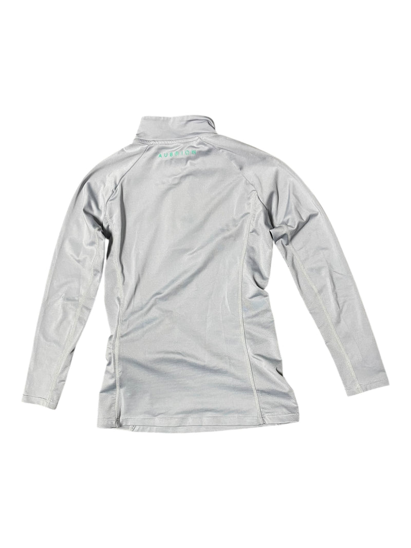 Aubrion LS 1/4 Zip - Light Greyish Lavender - Youth 9-10 Year - USED