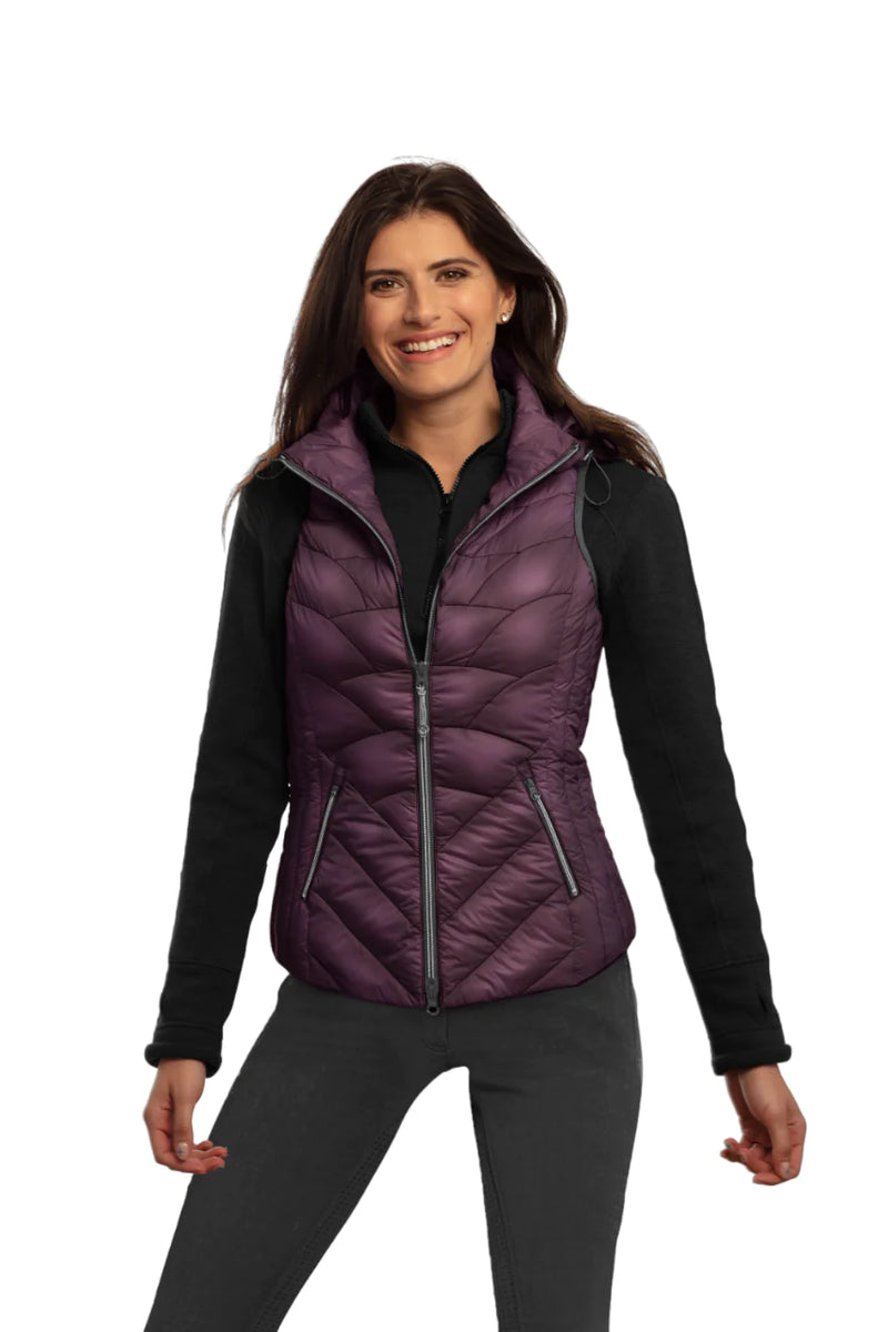 Goode Rider Power Luxe Vest - Burgundy