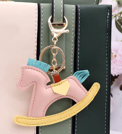 Black Stallion Designs Rocking Horse Key Chain