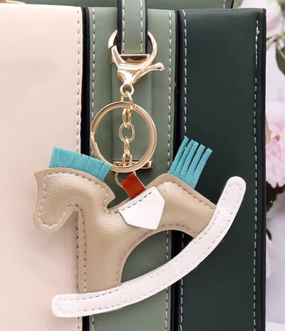 Black Stallion Designs Rocking Horse Key Chain