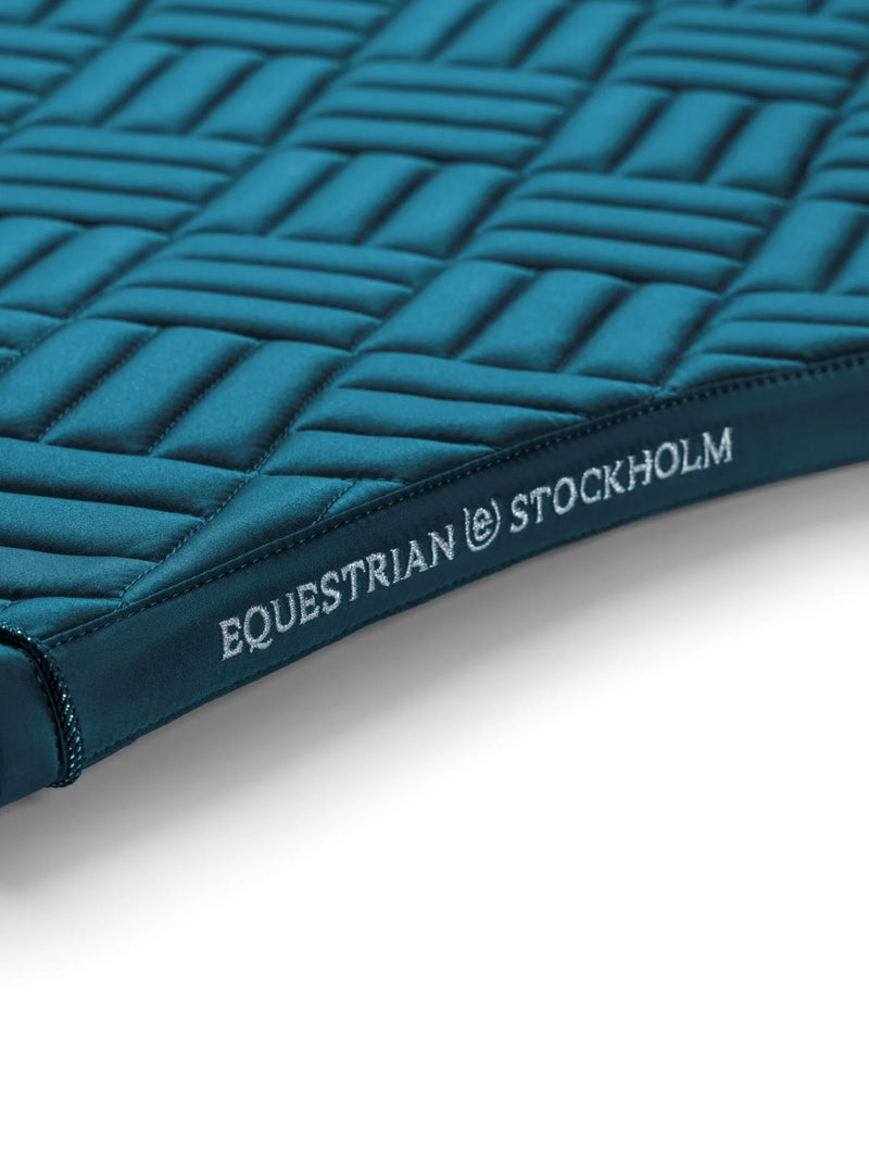 Equestrian Stockholm Modern Saddle Pad - Teal Bue