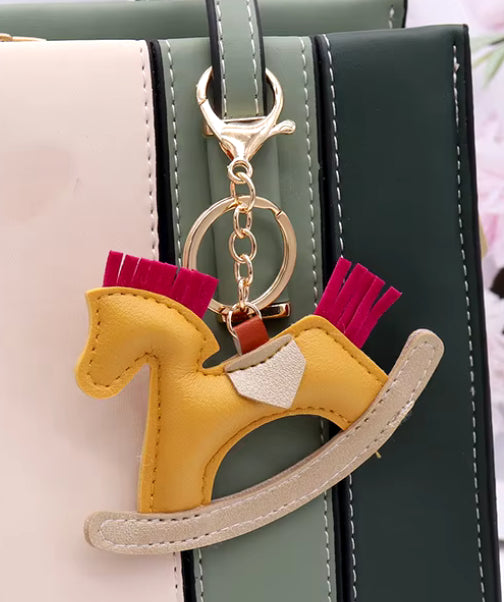 Black Stallion Designs Rocking Horse Key Chain