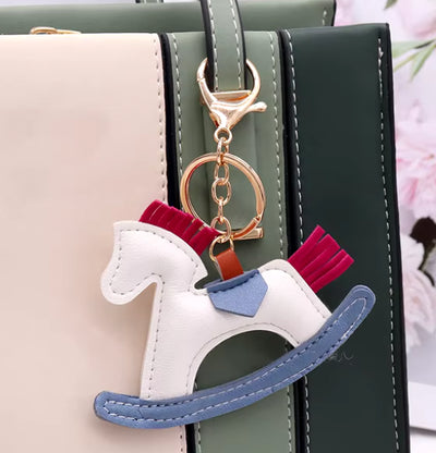 Black Stallion Designs Rocking Horse Key Chain