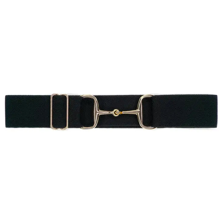 Ellany Belt - 1.5" - Black W/Gold Bit