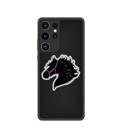 3" Tumbler Horse Sticker / Horse Pink Tack / WATERPROOF