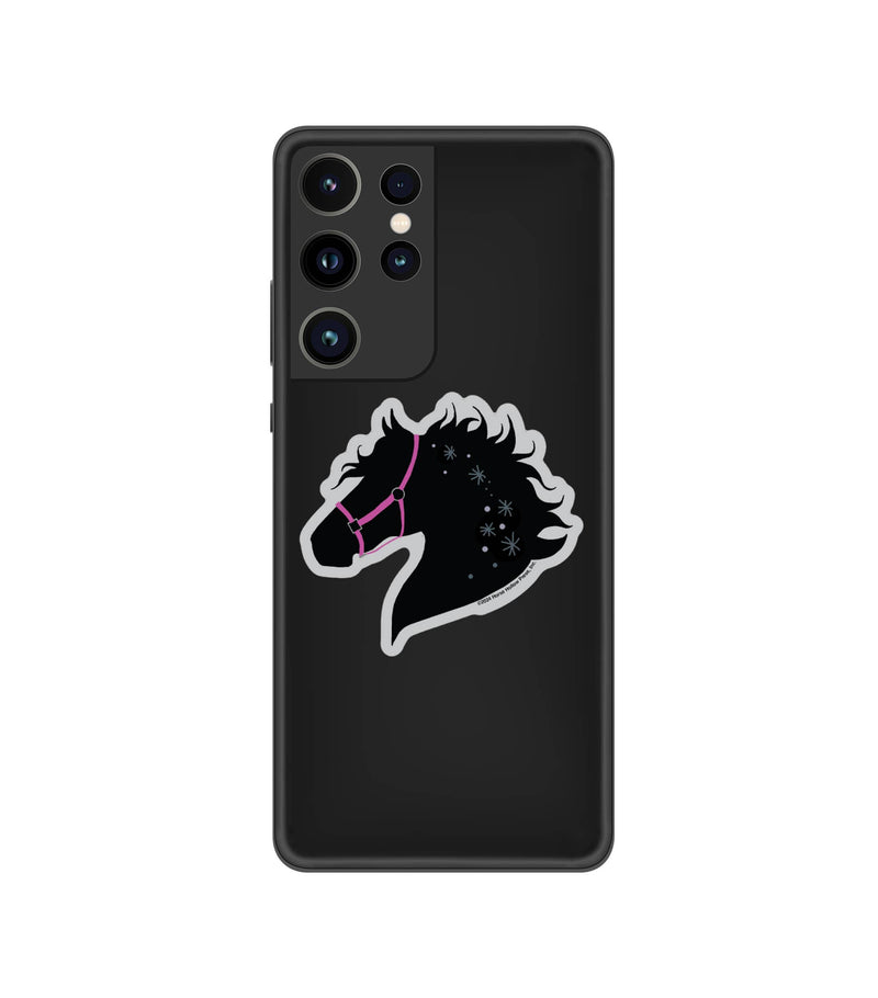 3" Tumbler Horse Sticker / Horse Pink Tack / WATERPROOF