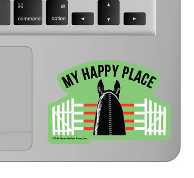 3" Tumbler Horse Sticker / Happy Place Jumpers / WATERPROOF
