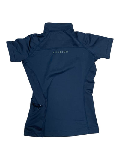 Aubrion SS 1/4 Zip - Navy/Camo - Youth 7-8 Years - USED