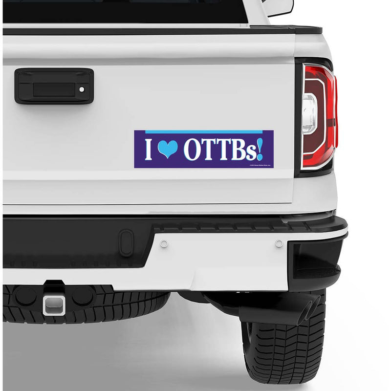 Horse Bumper Sticker / I Love OTTBs!