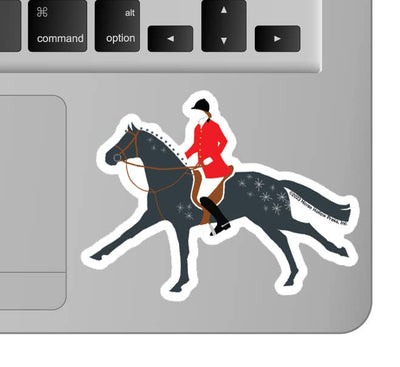 3" Tumbler Horse Sticker / Fox Hunter / WATERPROOF