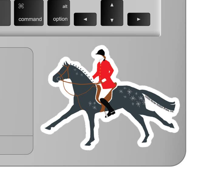 3" Tumbler Horse Sticker / Fox Hunter / WATERPROOF