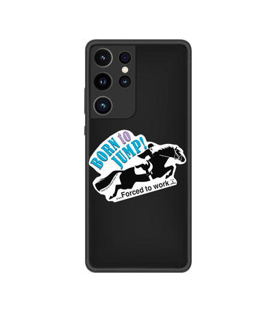 3" Tumbler Horse Sticker / Born to Jump Work / WATERPROOF