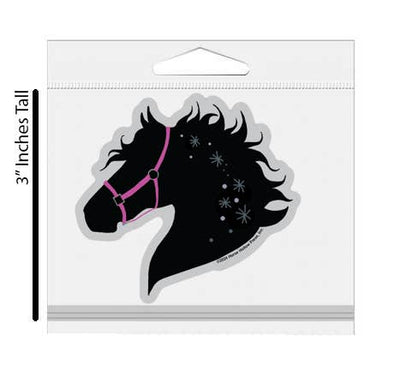 3" Tumbler Horse Sticker / Horse Pink Tack / WATERPROOF