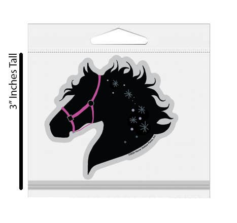 3" Tumbler Horse Sticker / Horse Pink Tack / WATERPROOF