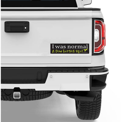 Horse Bumper Sticker / ...Normal...A Few Horses Ago / Funny