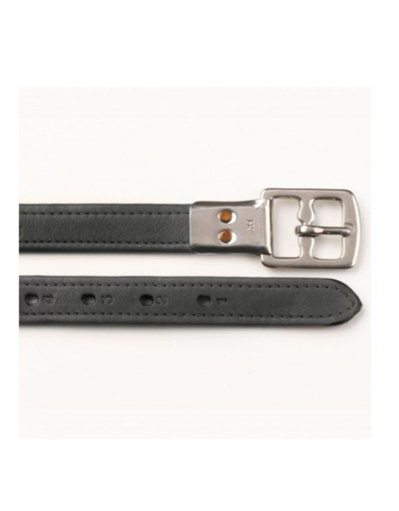 Aramas Slimline Stirrup Leather Black - 63in