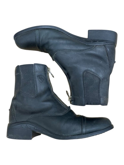 Ariat Zip Paddock Boots - Black - 8.5B - USED