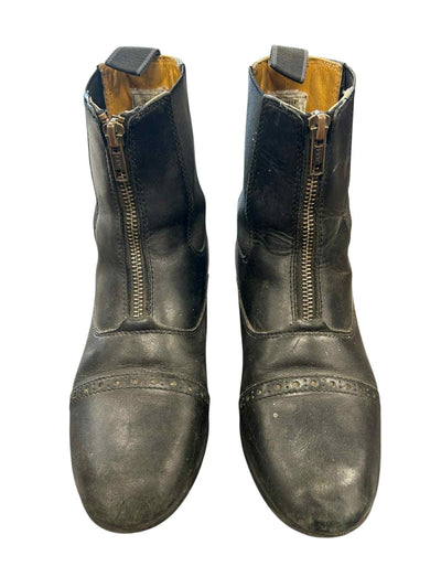 Ovation Zip Paddock Boots - Black - Size 6 - USED