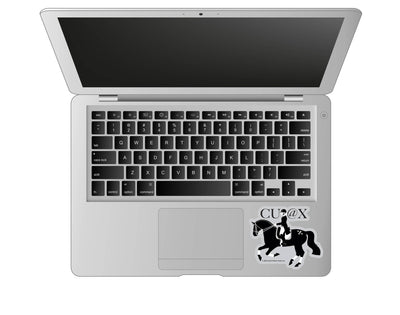3" Tumbler Horse Sticker / CU @ X Dressage / WATERPROOF