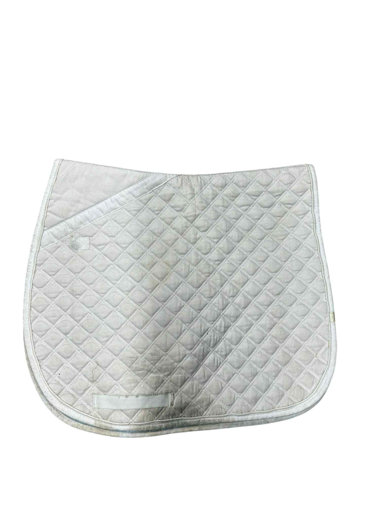 Lettia Coolmax Dressage Saddle Pad - White - Full - USED