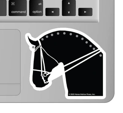 3" Tumbler Horse Sticker / Dressage Horse / WATERPROOF