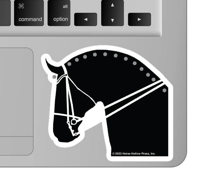 3" Tumbler Horse Sticker / Dressage Horse / WATERPROOF