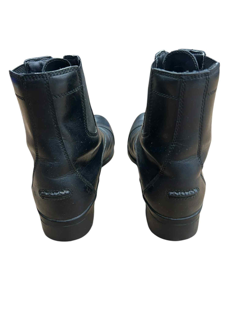 Ariat Zip Paddock Boots - Black - 8.5B - USED