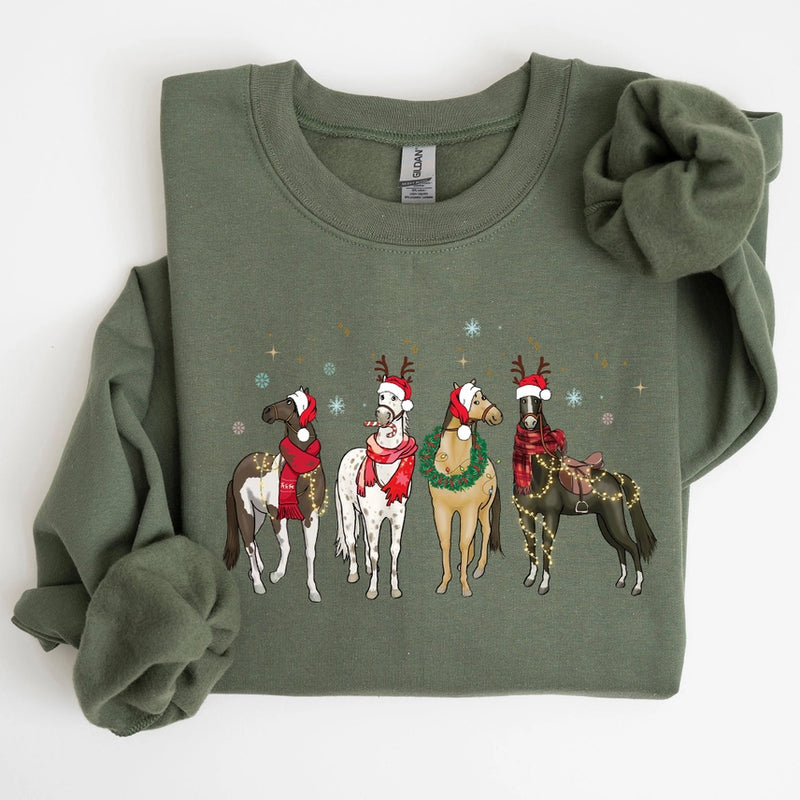 Christmas Horses Sweatshirt