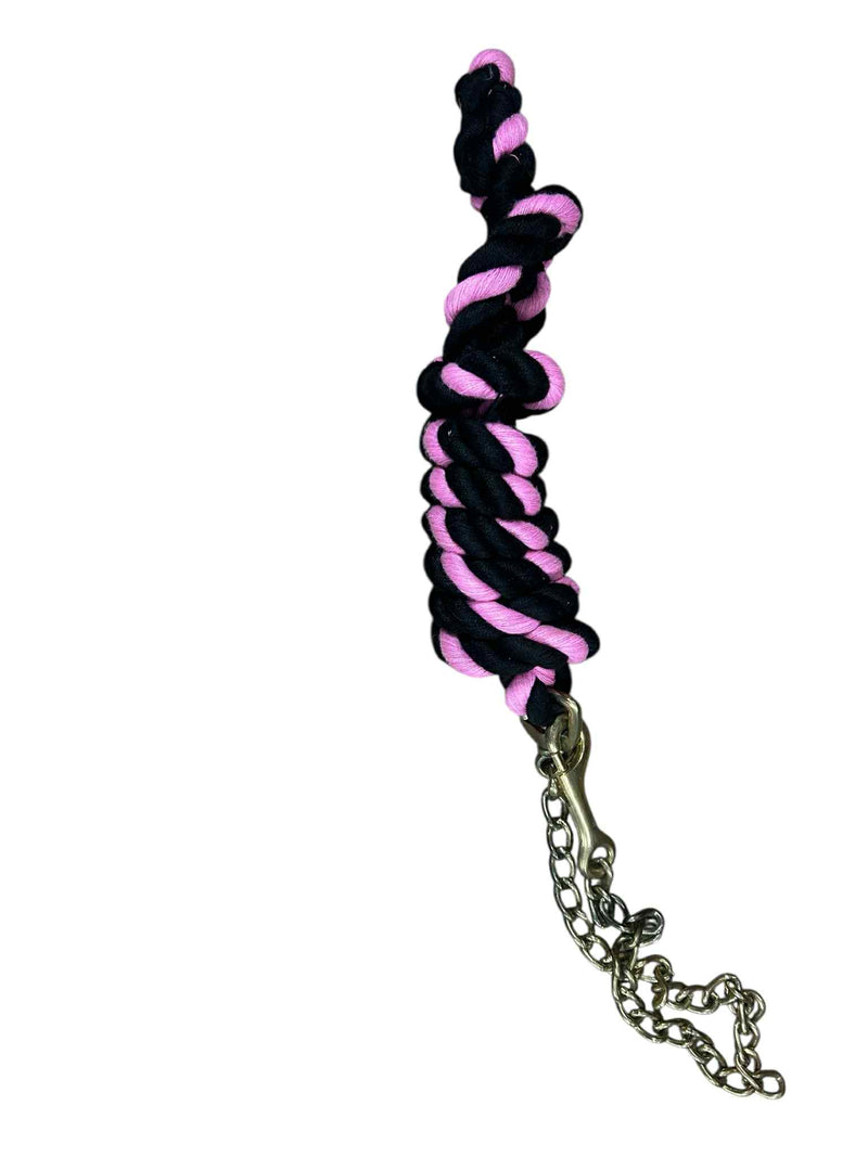 Chain Lead Rope - Pink and Black - USED