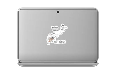 3" Tumbler Horse Sticker / Tell Me Why I... / WATERPROOF