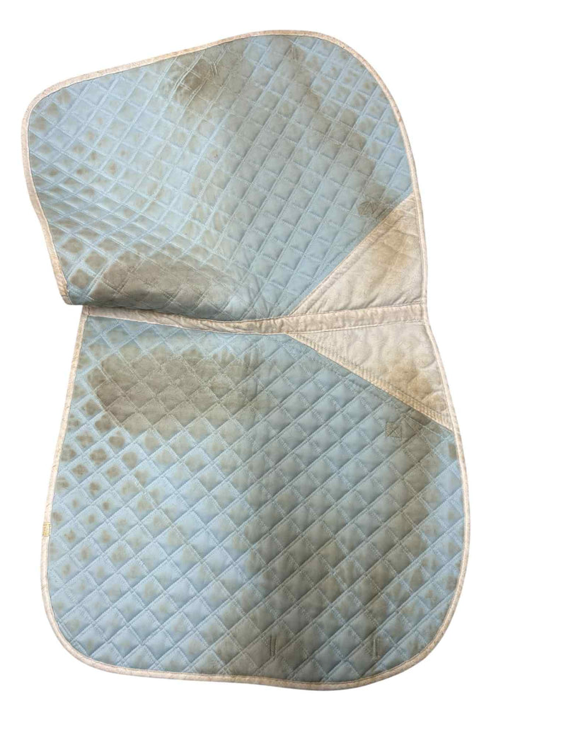 Lettia Coolmax Dressage Saddle Pad - White - Full - USED