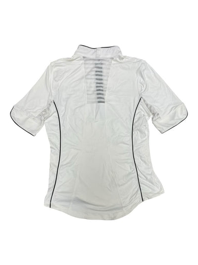 Goode Rider SS 1/4 Zip - White/Black - L - USED