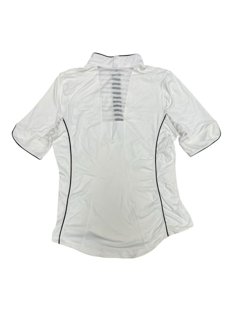 Goode Rider SS 1/4 Zip - White/Black - L - USED