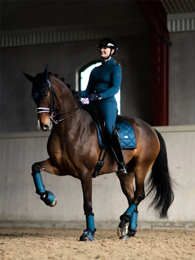Equestrian Stockholm Blue Meadow Saddle Pad