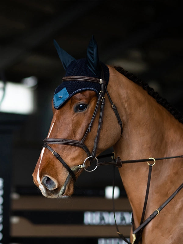 Equestrian Stockholm Blue Meadow Ear Net