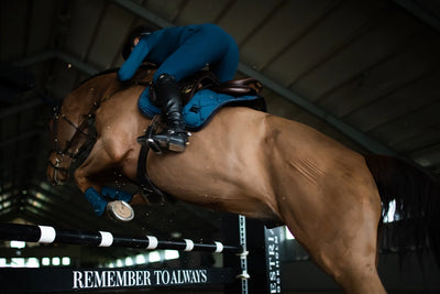 Equestrian Stockholm Blue Meadow Saddle Pad