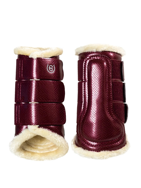 Equestrian Stockholm Brushing Boots - Bordeaux