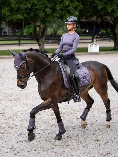 Equestrian Stockholm Saddle Pad - Dark Violet
