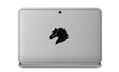 3" Tumbler Horse Sticker / Horse Pink Tack / WATERPROOF