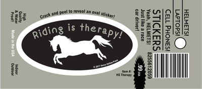 Horse Laptop, Cell Phone & Helmet Sticker / Riding Therapy