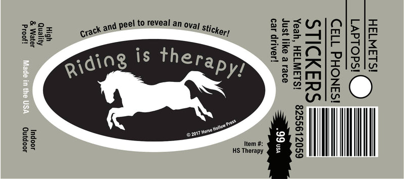 Horse Laptop, Cell Phone & Helmet Sticker / Riding Therapy