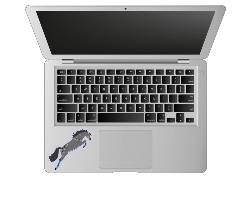 3" Tumbler Horse Sticker / Dappled Grey Jumper / WATERPROOF