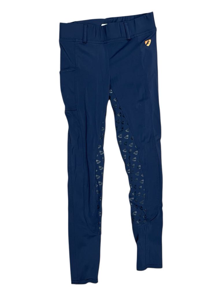 Aubrion FS Tight - Navy - Youth 9-10 - USED