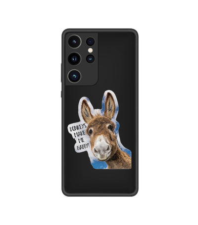 3" Tumbler Donkey Sticker / Make Me Happy /WATERPROOF