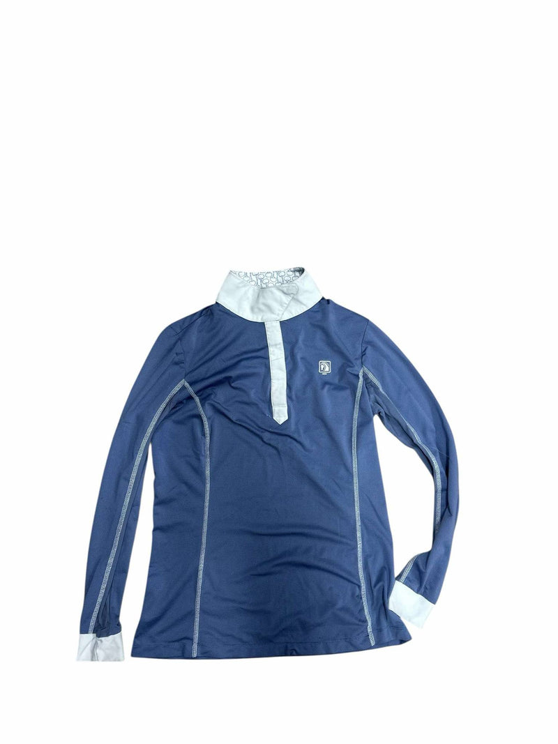 Romfh Show Shirt - Periwinkle/White- Approx Ladies S - USED