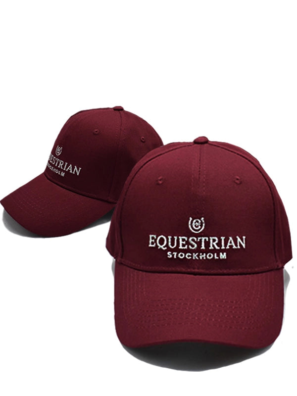 Equestrian Stockholm Silver Thread Cap - Bordeaux