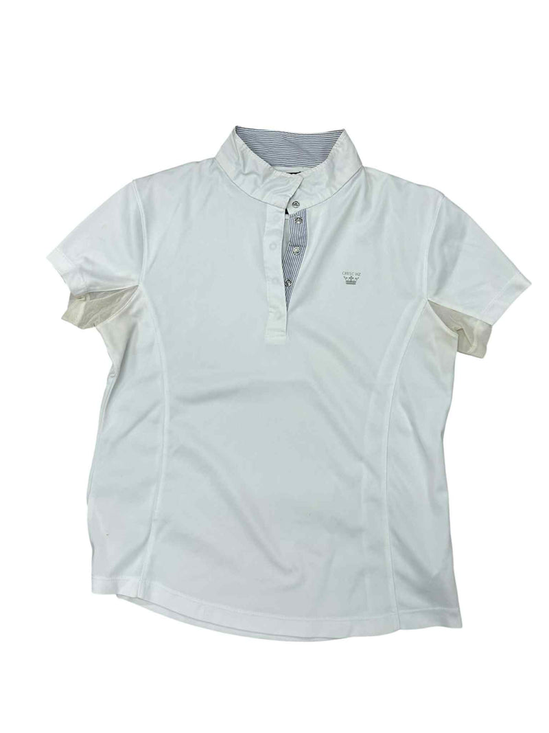 Horze Show Shirt - White - US 12 - USED