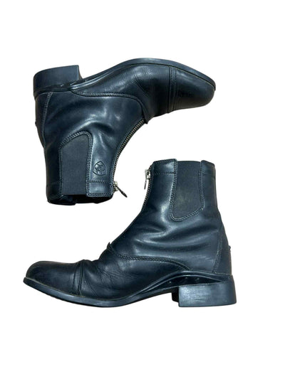 Ariat Zip Paddock Boots - Black - 8.5B - USED